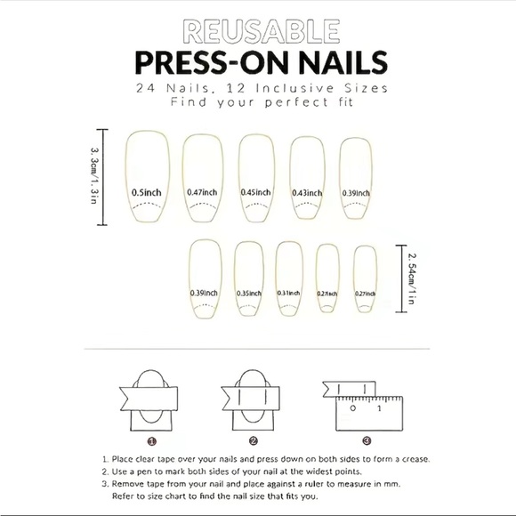 Extra Long Coffin-Almond Press-On Reusable Nails in Maple Leafs Accents - Picture 2 of 4